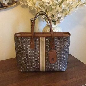 Tory Burch Gemini Link Canvas Small Tote